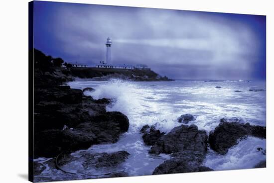 Lighthouse at Dusk-null-Stretched Canvas