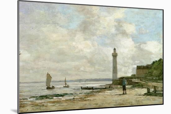 Lighthouse at Honfleur, 1864-66-Eug?ne Boudin-Mounted Giclee Print