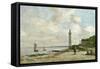 Lighthouse at Honfleur, 1864-66-Eug?ne Boudin-Framed Stretched Canvas