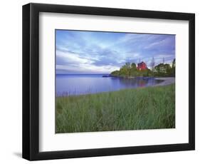 Lighthouse at Marquette, Michigan, USA-Chuck Haney-Framed Photographic Print