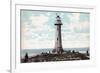 Lighthouse at New Brighton, Wirral, Merseyside, 1904-null-Framed Giclee Print