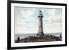 Lighthouse at New Brighton, Wirral, Merseyside, 1904-null-Framed Giclee Print