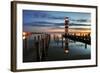 Lighthouse At Night-TomasSereda-Framed Photographic Print