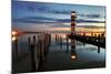 Lighthouse At Night-TomasSereda-Mounted Photographic Print