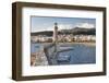 Lighthouse at Old Venetian Harbour, Rethymno (Rethymnon), Crete, Greek Islands, Greece, Europe-Markus Lange-Framed Photographic Print