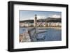 Lighthouse at Old Venetian Harbour, Rethymno (Rethymnon), Crete, Greek Islands, Greece, Europe-Markus Lange-Framed Photographic Print