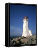 Lighthouse at Peggys Cove Near Halifax in Nova Scotia, Canada, North America-Renner Geoff-Framed Stretched Canvas