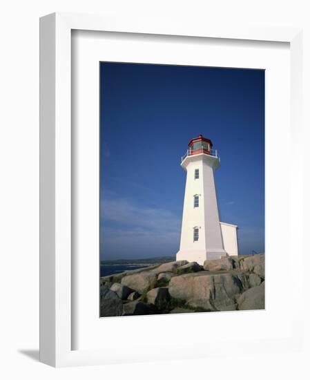 Lighthouse at Peggys Cove Near Halifax in Nova Scotia, Canada, North America-Renner Geoff-Framed Photographic Print