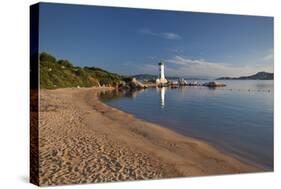 Lighthouse at Punta Faro in Palau, Province of Olbia-Tempio, Sardinia, Italy-null-Stretched Canvas