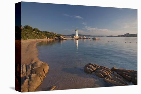 Lighthouse at Punta Faro in Palau, Province of Olbia-Tempio, Sardinia, Italy-null-Stretched Canvas