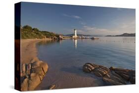 Lighthouse at Punta Faro in Palau, Province of Olbia-Tempio, Sardinia, Italy-null-Stretched Canvas