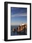 Lighthouse at sunrise, Cabo de Sao Vicente, Sagres, Algarve, Portugal, Europe-Markus Lange-Framed Photographic Print