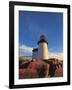 Lighthouse at Sunrise, Nantucket, MA-Walter Bibikow-Framed Photographic Print