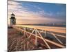 Lighthouse at Sunrise, Nantucket, MA-Walter Bibikow-Mounted Photographic Print