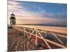 Lighthouse at Sunrise, Nantucket, MA-Walter Bibikow-Mounted Photographic Print