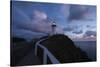 Lighthouse at sunset, Cape Byron Lighthouse, Cape Byron, New South Wales, Australia-Panoramic Images-Stretched Canvas