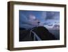 Lighthouse at sunset, Cape Byron Lighthouse, Cape Byron, New South Wales, Australia-Panoramic Images-Framed Photographic Print