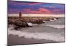 Lighthouse at Sunset, Michigan 09-Monte Nagler-Mounted Photographic Print