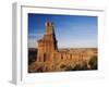 Lighthouse at Sunset, Palo Duro Canyon State Park, Canyon, Panhandle, Texas, USA-Rolf Nussbaumer-Framed Premium Photographic Print