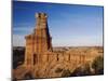 Lighthouse at Sunset, Palo Duro Canyon State Park, Canyon, Panhandle, Texas, USA-Rolf Nussbaumer-Mounted Photographic Print