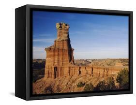Lighthouse at Sunset, Palo Duro Canyon State Park, Canyon, Panhandle, Texas, USA-Rolf Nussbaumer-Framed Stretched Canvas