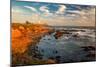 Lighthouse at Sunset, Pigeon Point, California Coast-lucky-photographer-Mounted Photographic Print
