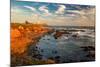 Lighthouse at Sunset, Pigeon Point, California Coast-lucky-photographer-Mounted Photographic Print