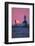 Lighthouse at sunset, St. Joseph, Michigan, USA-null-Framed Photographic Print