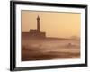 Lighthouse at Sunset with Crashing Waves, Morocco-Merrill Images-Framed Photographic Print