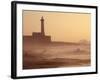 Lighthouse at Sunset with Crashing Waves, Morocco-Merrill Images-Framed Photographic Print