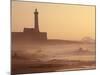 Lighthouse at Sunset with Crashing Waves, Morocco-Merrill Images-Mounted Photographic Print