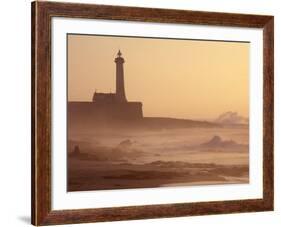 Lighthouse at Sunset with Crashing Waves, Morocco-Merrill Images-Framed Photographic Print