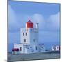 Lighthouse at the Cape Gardar, Vik, South Iceland, Iceland-Rainer Mirau-Mounted Photographic Print