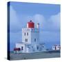 Lighthouse at the Cape Gardar, Vik, South Iceland, Iceland-Rainer Mirau-Stretched Canvas