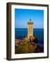 Lighthouse at the Coast, Kermorvan Lighthouse, Finistere, Brittany, France-null-Framed Photographic Print