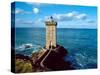 Lighthouse at the Coast, Kermorvan Lighthouse, Finistere, Brittany, France-null-Stretched Canvas