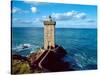 Lighthouse at the Coast, Kermorvan Lighthouse, Finistere, Brittany, France-null-Stretched Canvas