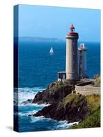Lighthouse at the Coast, Phare Du Petit Minou, Goulet De Brest, Finistere, Brittany, France-null-Stretched Canvas