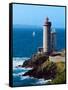 Lighthouse at the Coast, Phare Du Petit Minou, Goulet De Brest, Finistere, Brittany, France-null-Framed Stretched Canvas