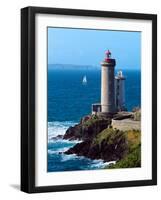 Lighthouse at the Coast, Phare Du Petit Minou, Goulet De Brest, Finistere, Brittany, France-null-Framed Photographic Print