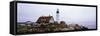 Lighthouse at the Coast, Portland Head Lighthouse, Cape Elizabeth, Cumberland County, Maine, USA-null-Framed Stretched Canvas