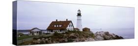 Lighthouse at the Coast, Portland Head Lighthouse, Cape Elizabeth, Cumberland County, Maine, USA-null-Stretched Canvas