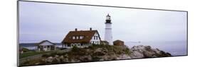 Lighthouse at the Coast, Portland Head Lighthouse, Cape Elizabeth, Cumberland County, Maine, USA-null-Mounted Photographic Print