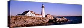 Lighthouse at the Coast, Portland Head Lighthouse, Cape Elizabeth, Maine, New England, USA-null-Stretched Canvas
