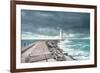 Lighthouse at the End of the Pier-ilker canikligil-Framed Photographic Print