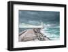 Lighthouse at the End of the Pier-ilker canikligil-Framed Photographic Print