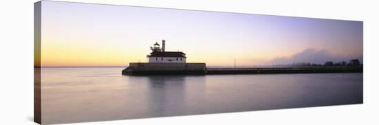 Lighthouse at the Waterfront, Duluth, Minnesota, USA-null-Stretched Canvas