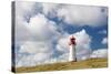 Lighthouse at West Ellenbogen, Sylt, Nordfriesland, Schleswig-Holstein, Germany-null-Stretched Canvas