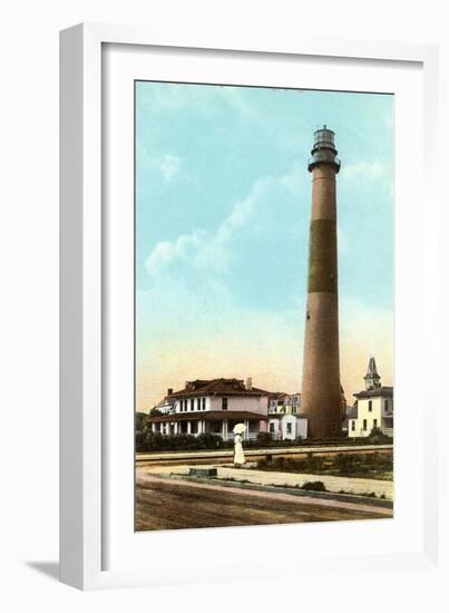 Lighthouse, Atlantic City, New Jersey-null-Framed Art Print