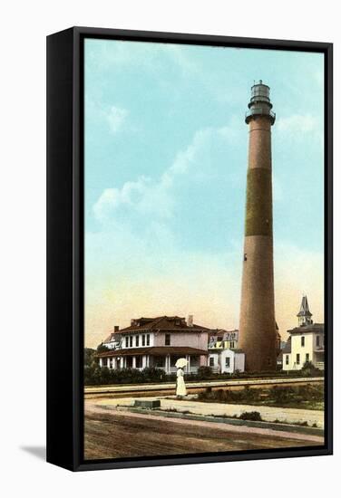 Lighthouse, Atlantic City, New Jersey-null-Framed Stretched Canvas